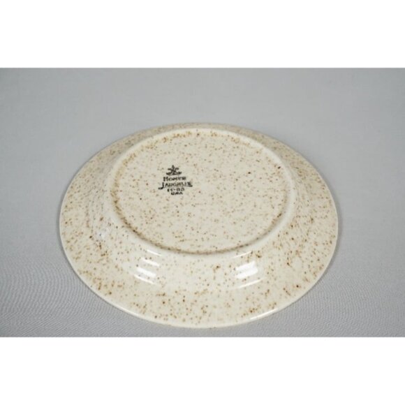 Set of 2 Vintage Homer Laughlin Brown Speckled Oatmeal 6-1/4" Saucer H-83 - Picture 4 of 7